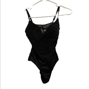 Black Bodysuit - size small